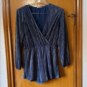 HANNA BANANA blue and gold romper